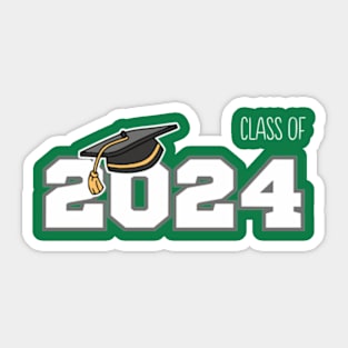 Class of 2024 Senior 24 Shirt High School Graduation Party Sticker